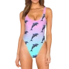 T6 Swimsuits Dolphinz High Legged One Piece Swimsuit