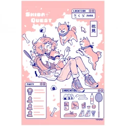 VAPOR95 Posters Shiba Quest Poster