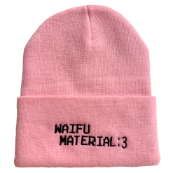 Vapor95 Waifu Material Beanie Hats + Beanies