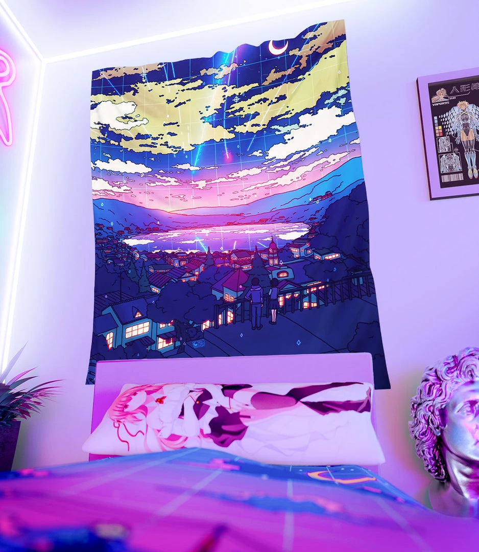 T6 Tapestries Comet Rain Tapestry