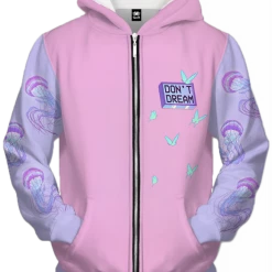 T6 All Over Print Zip Up Hoodies Dream Realm Zip Up Hoodie