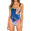 T6 Swimsuits Electric Love High Legged One Piece Swimsuit
