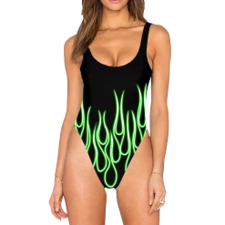 T6 Hardcore 2000 High Legged One Piece Swimsuit Swimsuits