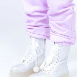 SPARKL Shoes Rhinestone Combat Boot