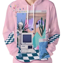 T6 All Over Print Hoodies In A World Hoodie