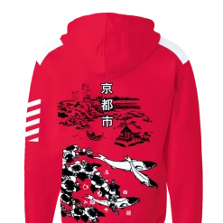 T6 All Over Print Zip Up Hoodies Kyoto Koi Zip Up Hoodie