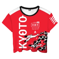 T6 Kyoto Koi Crop Top Crop Tops
