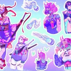 VAPOR95 Stickers Legion Trash Art Sticker Sheet