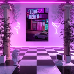 VAPOR95 Posters Love & Death Poster