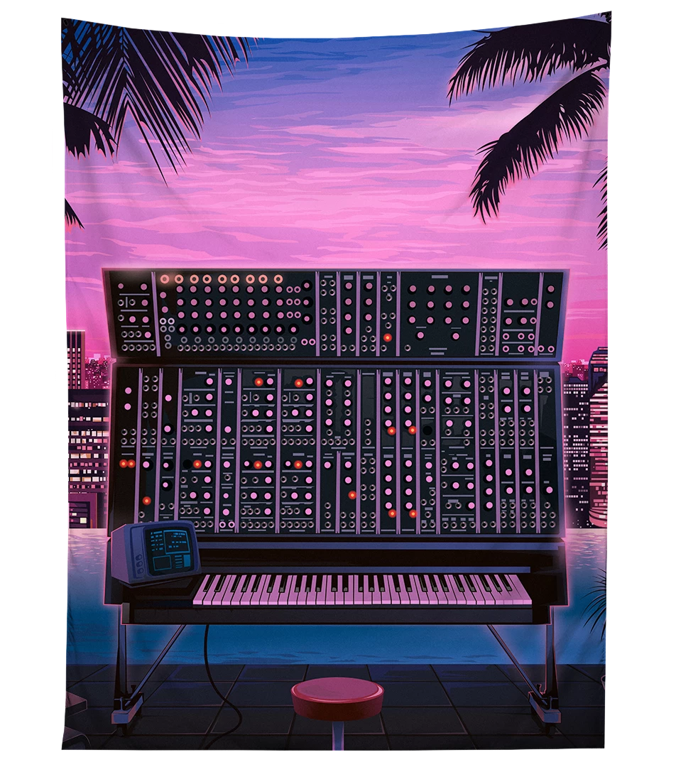 T6 Modular Tropicana Tapestry Tapestries