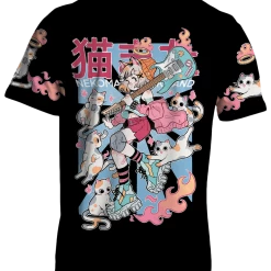 T6 All Over Print Tees Nekomata Yokai Tee