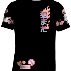 T6 All Over Print Tees Nekomata Yokai Tee