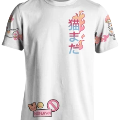 T6 All Over Print Tees Nekomata Yokai Tee