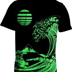 T6 Fluorescent Wave Tee All Over Print Tees