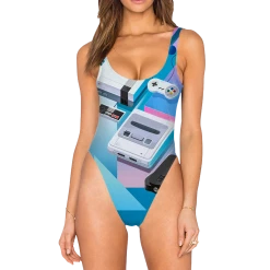 T6 New Challenger High Legged One Piece Swimsuit
