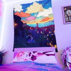 T6 Tapestries Ocean View Tapestry