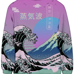 T6 All Over Print Sweatshirts Peak Aesthetic Sweatshirt