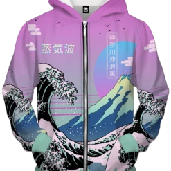 T6 Peak Aesthetic Zip Up Hoodie All Over Print Zip Up Hoodies