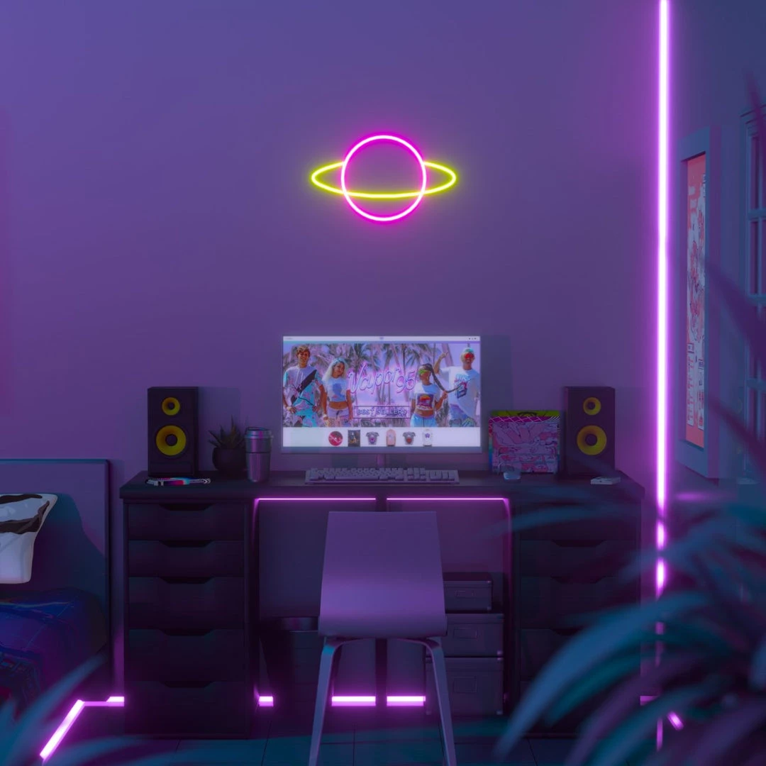 VAPOR95 Planet Neon Light