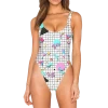 T6 Pool Dad High Legged One Piece Swimsuit