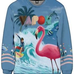 T6 All Over Print Sweatshirts Ride The Wave Sweatshirt
