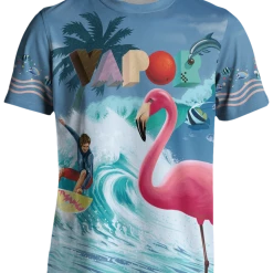 T6 Ride The Wave Tee All Over Print Tees