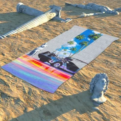 T6 Riding Time Beach Towel Towels