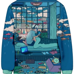 T6 Sleepy Days Sweatshirt All Over Print Sweatshirts