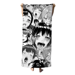 T6 Towels Neo Ahegao Beach Towel