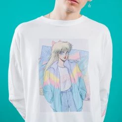 DTG Graphic Long Sleeve Tees Turbo Babe Long Sleeve Tee