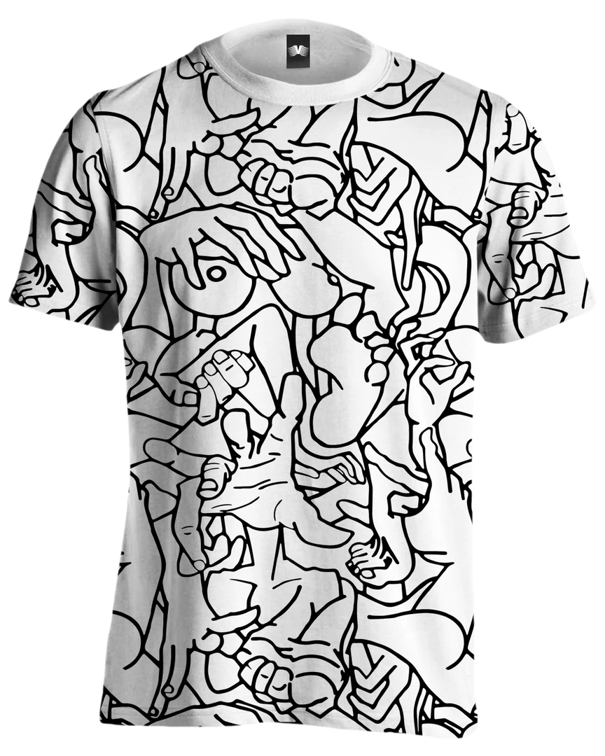 T6 All Over Print Tees Tight Spaces Tee