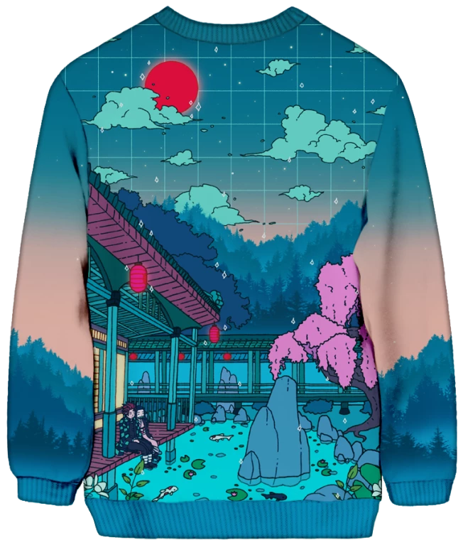 T6 All Over Print Sweatshirts Together At Twilight Sweatshirt