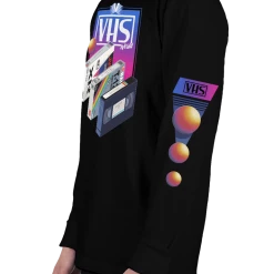DTG Graphic Long Sleeve Tees VHS World Long Sleeve Tee