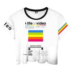 T6 Life On Video Crop Top