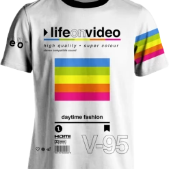 T6 All Over Print Tees Life On Video Tee