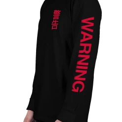 DTG Graphic Long Sleeve Tees WARNING! Long Sleeve Tee
