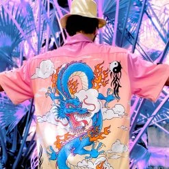 AOP Breathing Fire Hawaiian Shirt