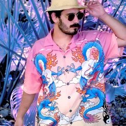 AOP Breathing Fire Hawaiian Shirt