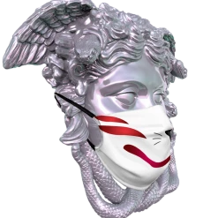 T6 Kitsune Face Mask Face Masks