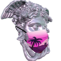 T6 Pixel Paradise Face Mask Face Masks