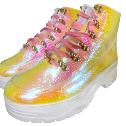 SPARKL Iridescent Hiker Boot Shoes