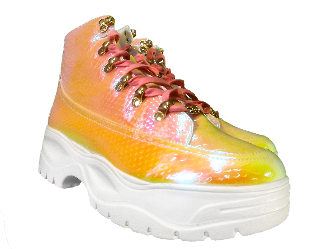 SPARKL Iridescent Hiker Boot Shoes