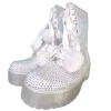 SPARKL Shoes Rhinestone Combat Boot