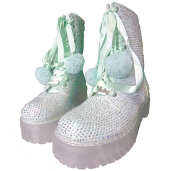 SPARKL Shoes Rhinestone Combat Boot