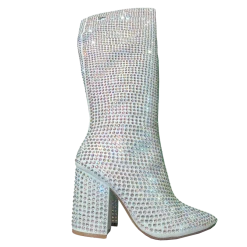 SPARKL Rhinestone Knee High Boots Shoes