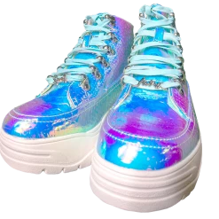 SPARKL Iridescent Hiker Boot Shoes