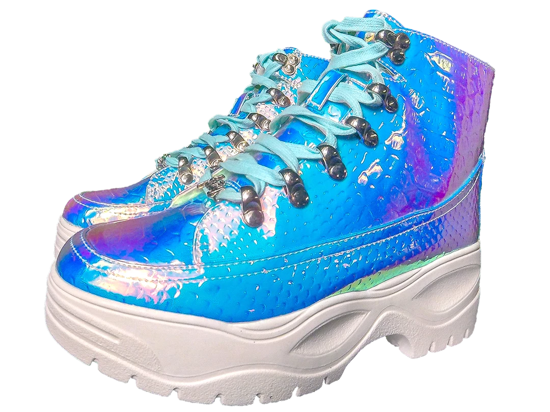 SPARKL Iridescent Hiker Boot Shoes