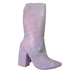 SPARKL Rhinestone Knee High Boots Shoes