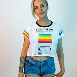 T6 Life On Video Crop Top