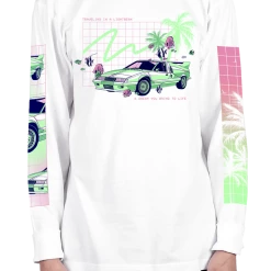 DTG Lightbeam Travel Long Sleeve Tee Graphic Long Sleeve Tees